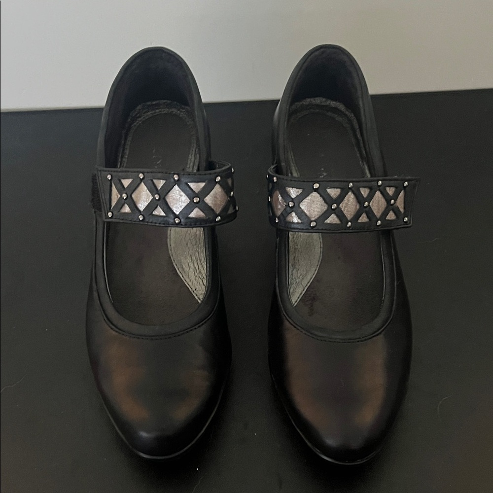 Naot Black and Silver Heels